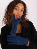 Dark blue insulated women's gloves