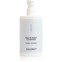 Kolorky Face & Body Cleanser nežni gel za umivanje za obraz in telo Floral Powder 390 ml
