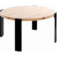 KONFERENČNÝ STOLÍK, farba duba, kov, kompozitné drevo, 75/75/42 cm