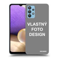 Silikónový čierny obal pre Samsung Galaxy A32 4G SM-A325F - Vlastný fotka/motiv