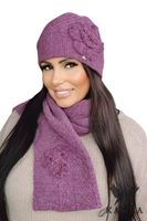 Női szett Kamea Kamea_Set_Hat&Scarf_K.22.207.14_Violet