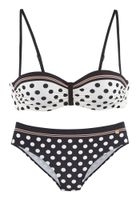 LASCANA Bikini  narančasta / crna / bijela