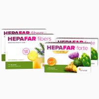 Hepafar Detox Deluxe 30-Tage-Leberentgiftungskur | 100% natürliche Hilfe bei einer überlasteten Leber: 2x Hepafar Forte & 2x Hepafar Fibers | Sensilab