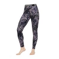 HORSEFEATHERS Termo nohavice Mirra - black leaves velikost XS