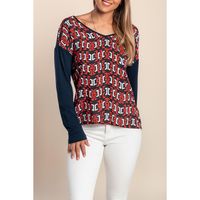 Langarmshirt, Dunkelblau
