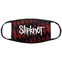 rouška Slipknot - White Logo & Sigils - BL - ROCK OFF