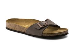 Birkenstock Madrid BF Nubuck Mocha Narrow Fit Unisex - Sandale Birkenstock - Maro - 40093-3.5 - Size: 3.5