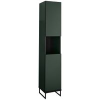 MID.YOU VYSOKÁ SKRINKA, zelená, čierna, zelená, čierna, 30/162/31 cm