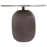 MID.YOU PRÍRUČNÝ STOLÍK, sivá, strieborná