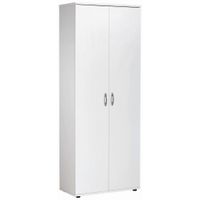 Carryhome SKRINKA NA TOPÁNKY, biela, 70/176/35 cm
