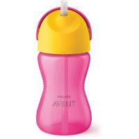 Philips Avent Cup with Straw чашка з гнучкою трубочкою 12+ Girl 300 мл