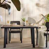 ZÁHRADNÝ STÔL, plast, 126/76/72 cm