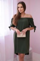 Kesi Włoski Dress tied on the sleeves khaki
