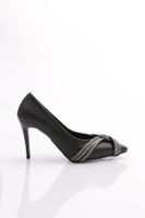 DGN Ysf-06 Women's Silver Stone Twisted Band Evening Shoe