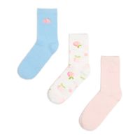 Cropp - Komplet 3 parov nogavic - bledo modra