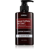 KUNDAL Caffeine Shampoo White Musk naravni šampon proti izpadanju las 500 ml