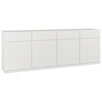 MID.YOU ŠIROKÁ KOMODA, biela, 225/82,5/40 cm