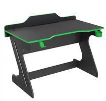 Úzky herný stôl diego - čierna, zelená