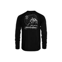 HORSEFEATHERS Triko Shank LS - black BLACK velikost M