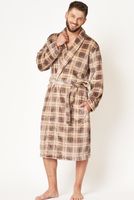 Pánský župan Key 402 B24 - soft Béžová XL/2XL