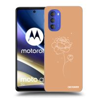 Silikónový prehľadný obal pre Motorola Moto G51 - Peonies