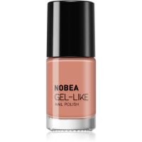 NOBEA Day-to-Day Gel-like Nail Polish körömlakk géles hatással árnyalat Almond milk #N14 6 ml