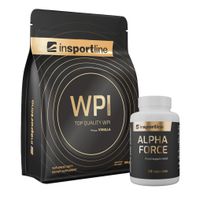 SADA: Protein inSPORTline WPI 700g + Stimulant inSPORTline AlphaForce, 90 kapslí  vanilka