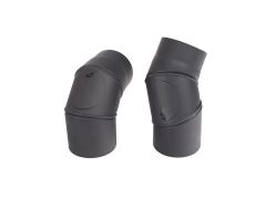 Koleno nastaviteľné 0-90/150/2 mm s ČO, 3 segmentové (dymové komínové)