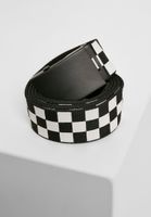 Adjustable Checker Belt Black/White