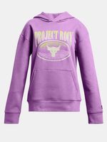 Under Armour Project Rock G Campus Hoodie Sweatshirt Kinder Lila