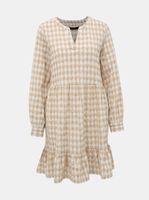 White beige plaid dress VERO MODA Kimi