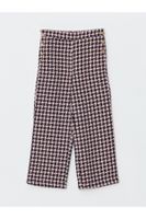 LC Waikiki Elastic Waist Houndstooth Pattern Girls' Trousers