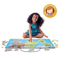 Magnetische Karte Welt in Bildern 2 in 1 - Spielen und Lernen