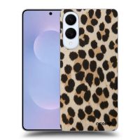 Silikónový čierny obal pre Samsung Galaxy S25 Edge 5G - Brown Tiger