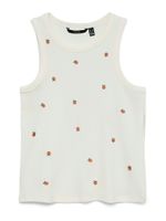 VERO MODA Top 'VMNAJA'  zelena / svijetlocrvena / bijela
