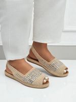 Resti Women's espadrille sandals with rhinestones Belle Sparkle
