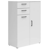 Carryhome KOMODA, biela, 80/115/40 cm