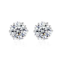 Olivie Strieborné náušnice MOISSANITE 9313