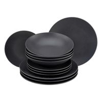 Creatable JEDÁLENSKÝ SERVIS Soft Touch Black 12-dielne