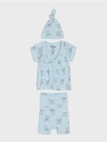 Sinsay - Komplet dzianinowy Stitch - niebieski
