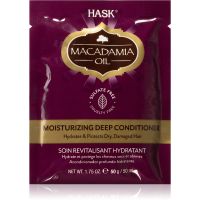 HASK Macadamia Oil hydratačný kondicionér pre suché, poškodené, chemicky ošetrené vlasy 50 ml