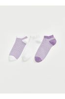 LC Waikiki Lw - Striped Women's Booties Socks 3 Pack