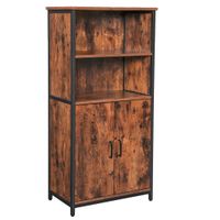 Boxxx VYSOKÁ KOMODA, hnedá, čierna, 60/124,5/35 cm