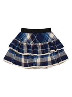 Check Print Cotton Skirt