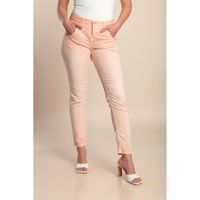 Plus Size Enge Baumwollhose, Aprikose