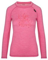 Women's wool thermal T-shirt Kilpi MAVORA TOP-W pink