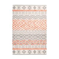 Novel PLOCHO TKANÝ KOBEREC, 120/170 cm, sivá, koralová