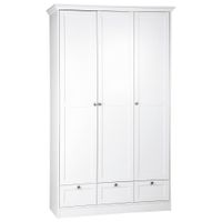 P & B SKRIŇA S OTOČNÝMI DVERAMI, biela, 120/200/51 cm