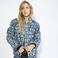 Rip N Dip Fuckin Fuck Denim Jacket - Pánske - Bunda Rip N Dip - Modré - RND9903 - Veľkosť: L