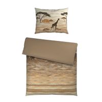 Esposa OBOJSTRANNÁ POSTEĽNÁ BIELIZEŇ, satén, taupe, 140/200 cm